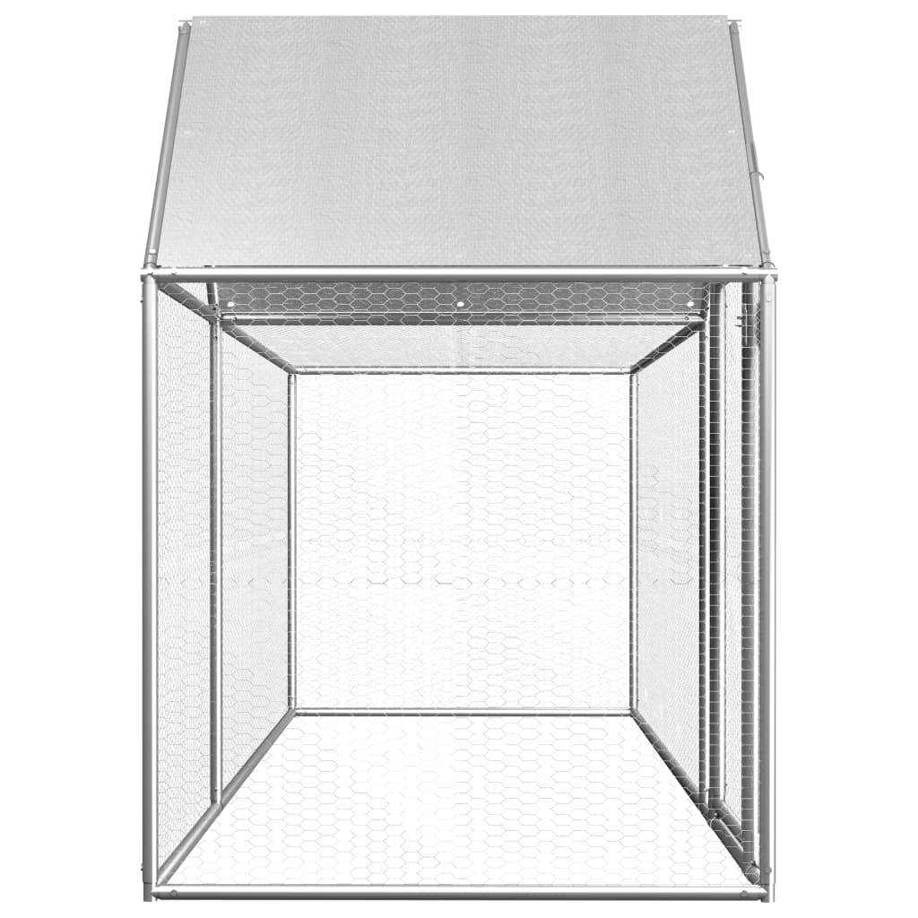 Kippenren 3x1x1,5 m gegalvaniseerd staal 3 x 1 x 1.5 m