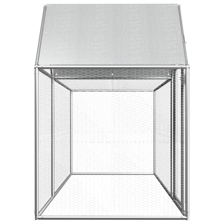 Kippenren 3x1x1,5 m gegalvaniseerd staal 3 x 1 x 1.5 m