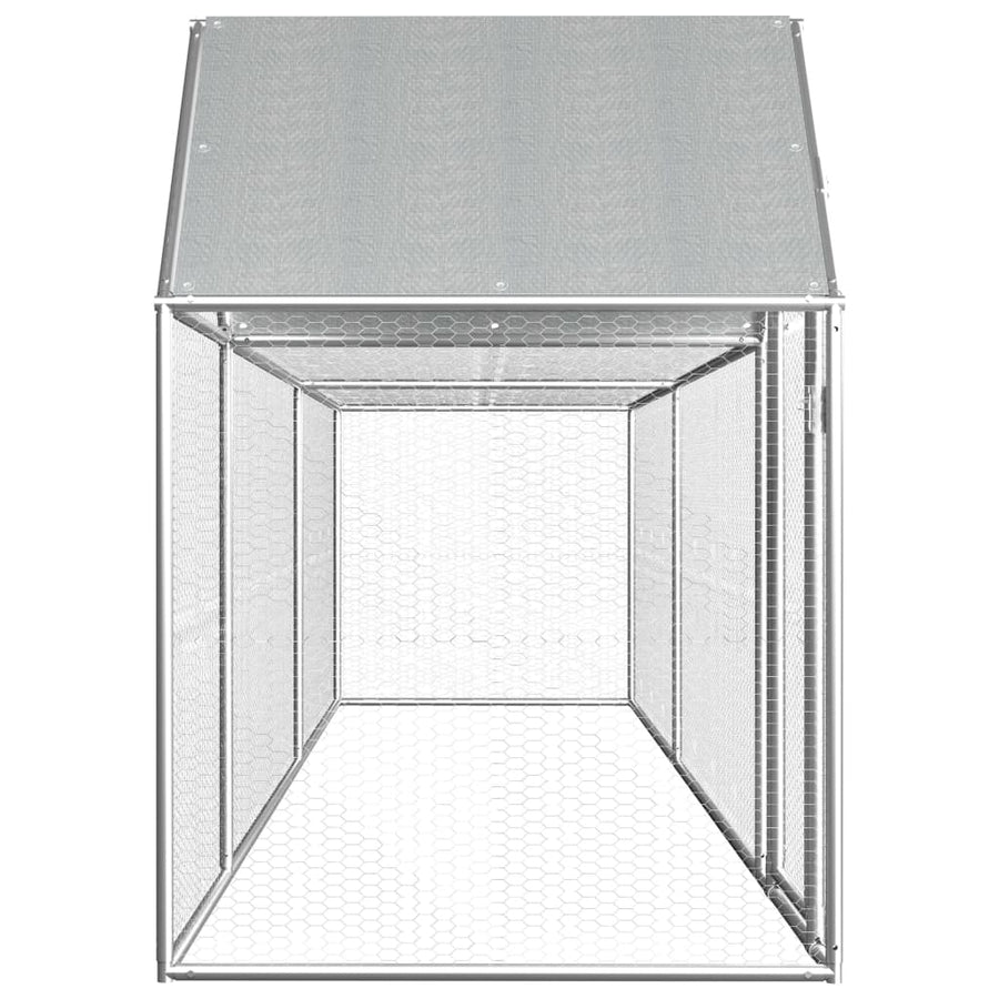 Kippenren 5x1x1,5 m gegalvaniseerd staal 5 x 1 x 1.5 m