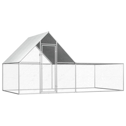 Kippenren 4x2x2 m gegalvaniseerd staal 4 x 2 x 2 m