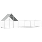 Chicken coop 6x2x2 m galvanized steel