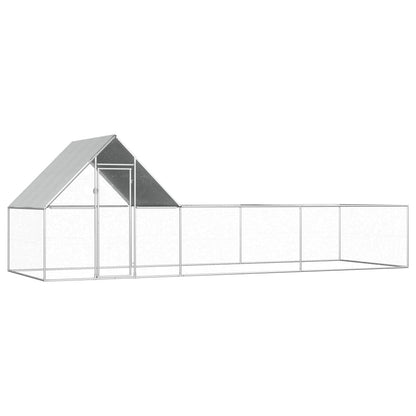 Kippenren 6x2x2 m gegalvaniseerd staal 6 x 2 x 2 m