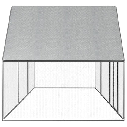 Kippenren 6x2x2 m gegalvaniseerd staal 6 x 2 x 2 m