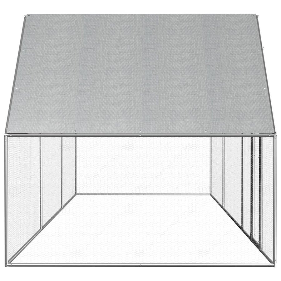 Kippenren 6x2x2 m gegalvaniseerd staal 6 x 2 x 2 m