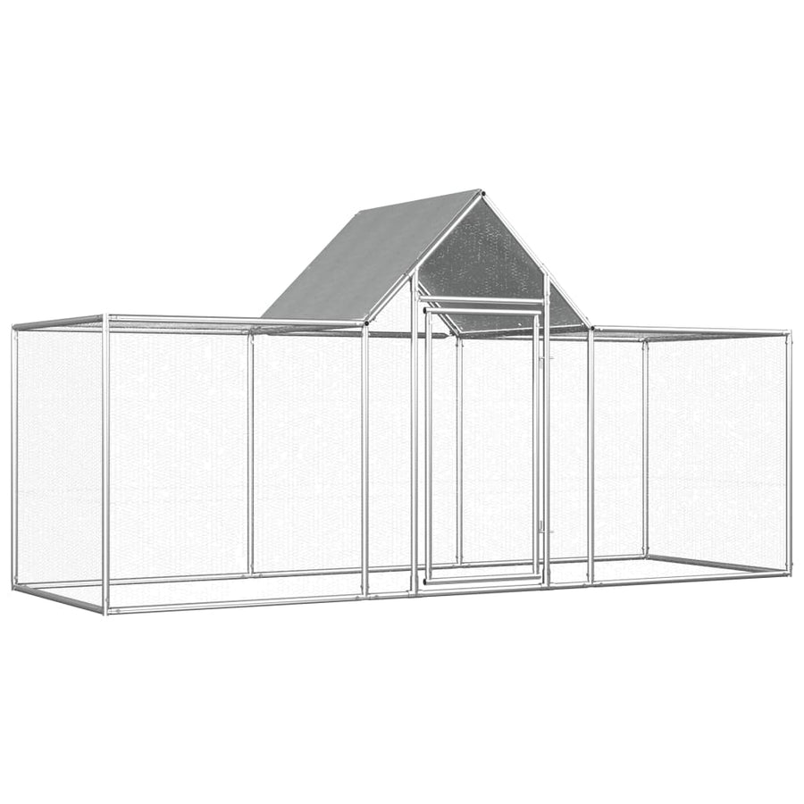 Kippenren Gegalvaniseerd Staal 3 x 1 x 1,5 m