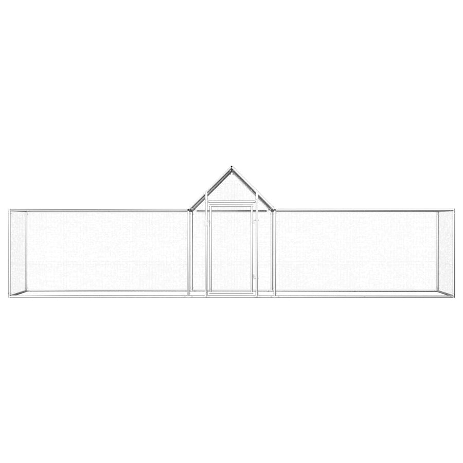 Kippenren 5x1x1,5 m gegalvaniseerd staal 5 x 1 x 1,5 m