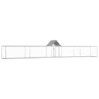 Kippenren 9x1x1,5 m gegalvaniseerd staal