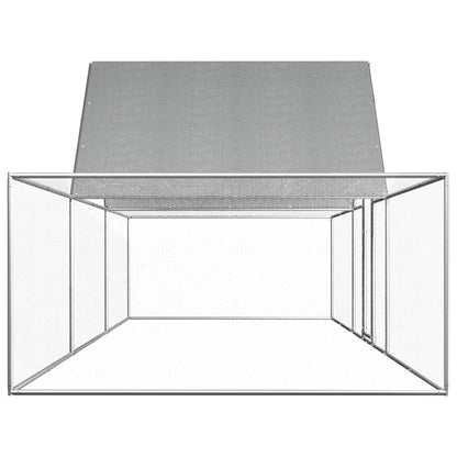 Kippenren 6x2x2 m gegalvaniseerd staal 6 x 2 x 2 m