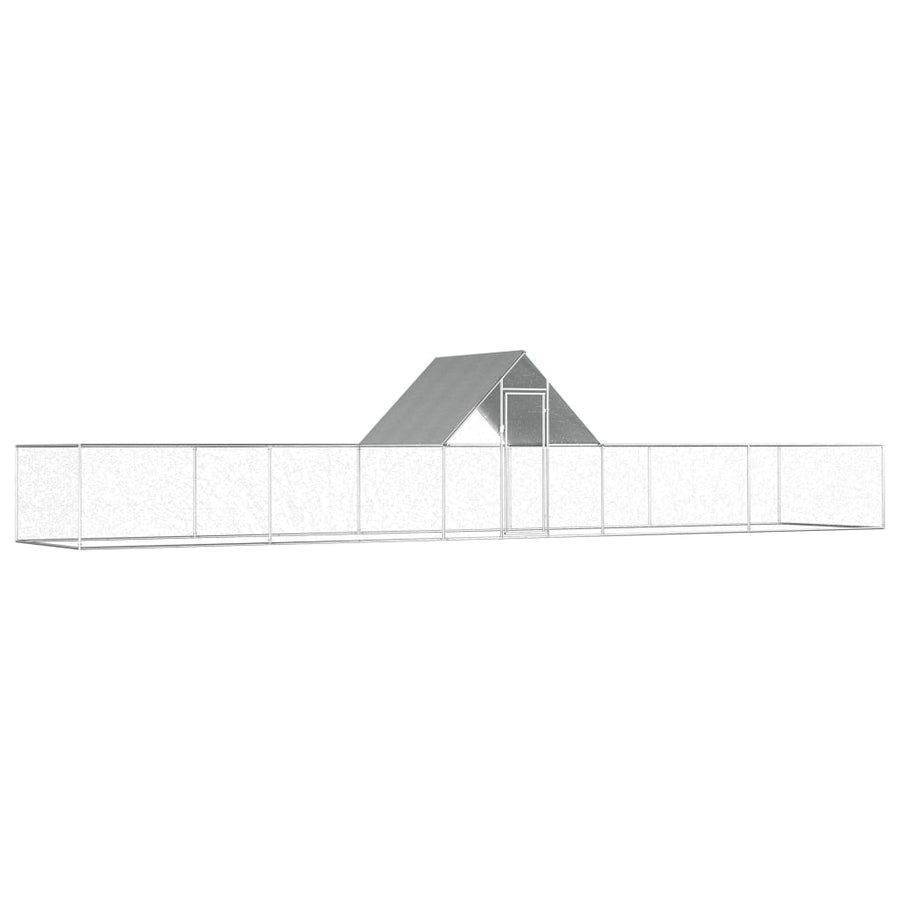 Kippenren Gegalvaniseerd Staal 10 x 2 x 2 m
