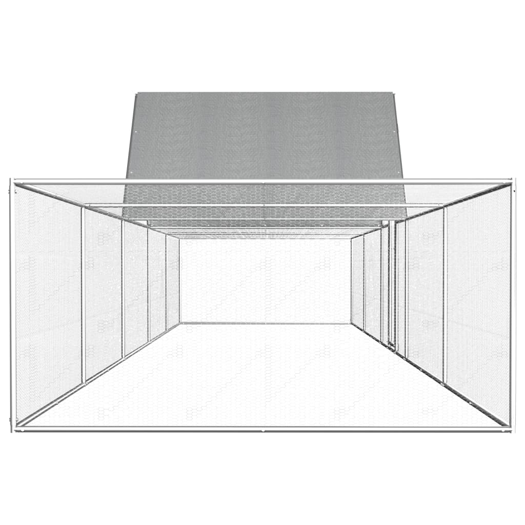 Kippenren Gegalvaniseerd Staal 10 x 2 x 2 m