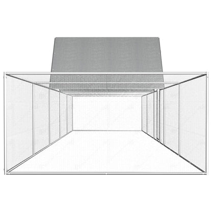 Kippenren Gegalvaniseerd Staal 10 x 2 x 2 m