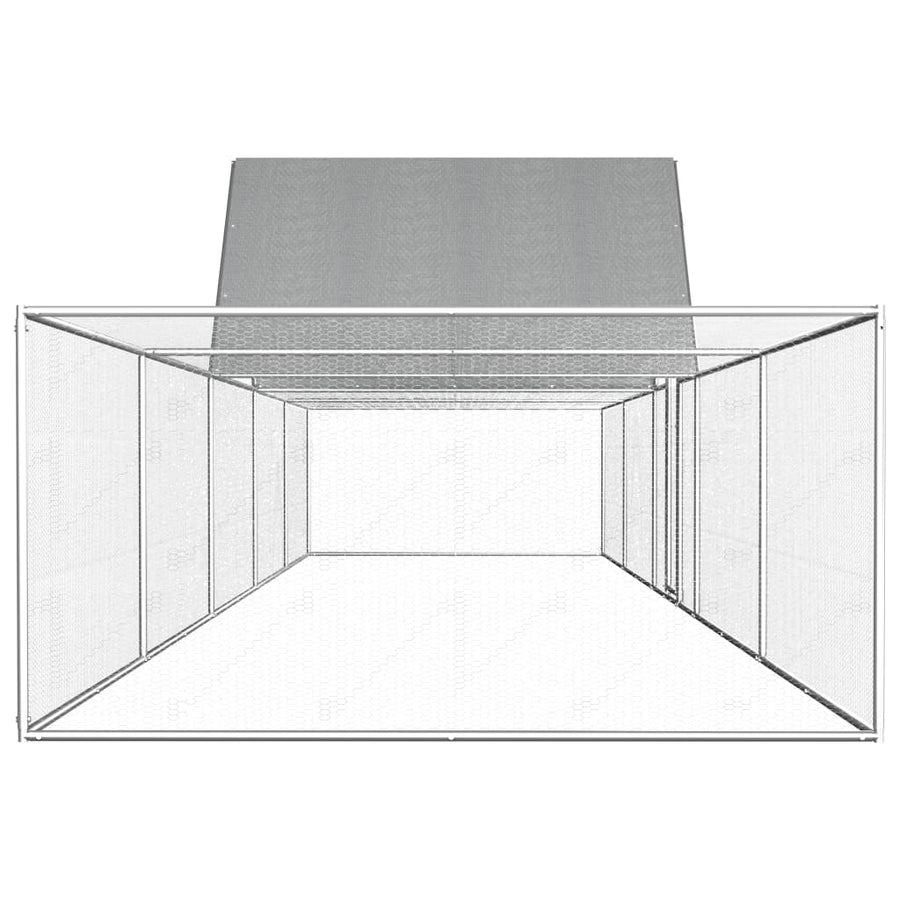 Kippenren Gegalvaniseerd Staal 10 x 2 x 2 m