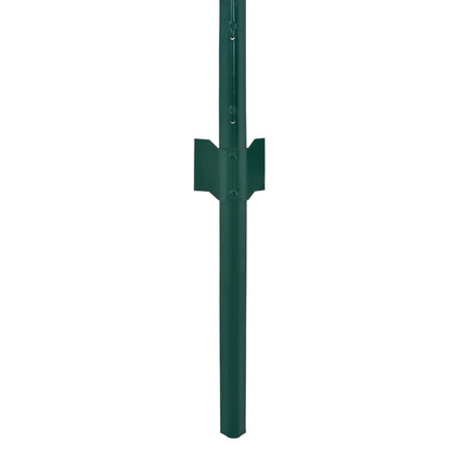 Draadgaashek Met Palen 25X0,5 M Staal Groen 13 mm 0.5 m