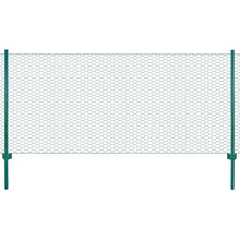 Draadgaashek Met Palen 25X0,75 M Staal Groen 25 mm