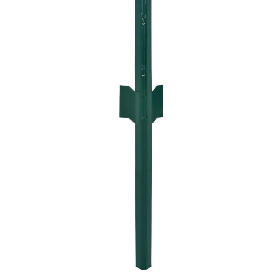 Draadgaashek Met Palen 25X0,75 M Staal Groen 25 mm