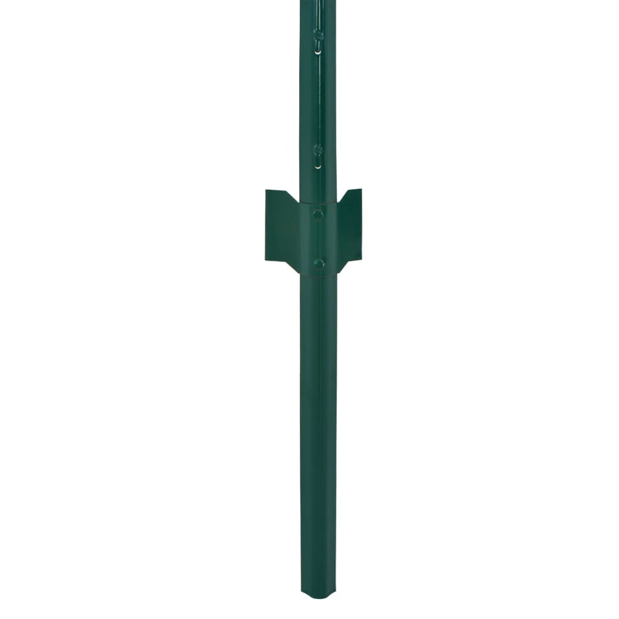 Draadgaashek met palen 25x1 m staal groen 25 mm 1 m