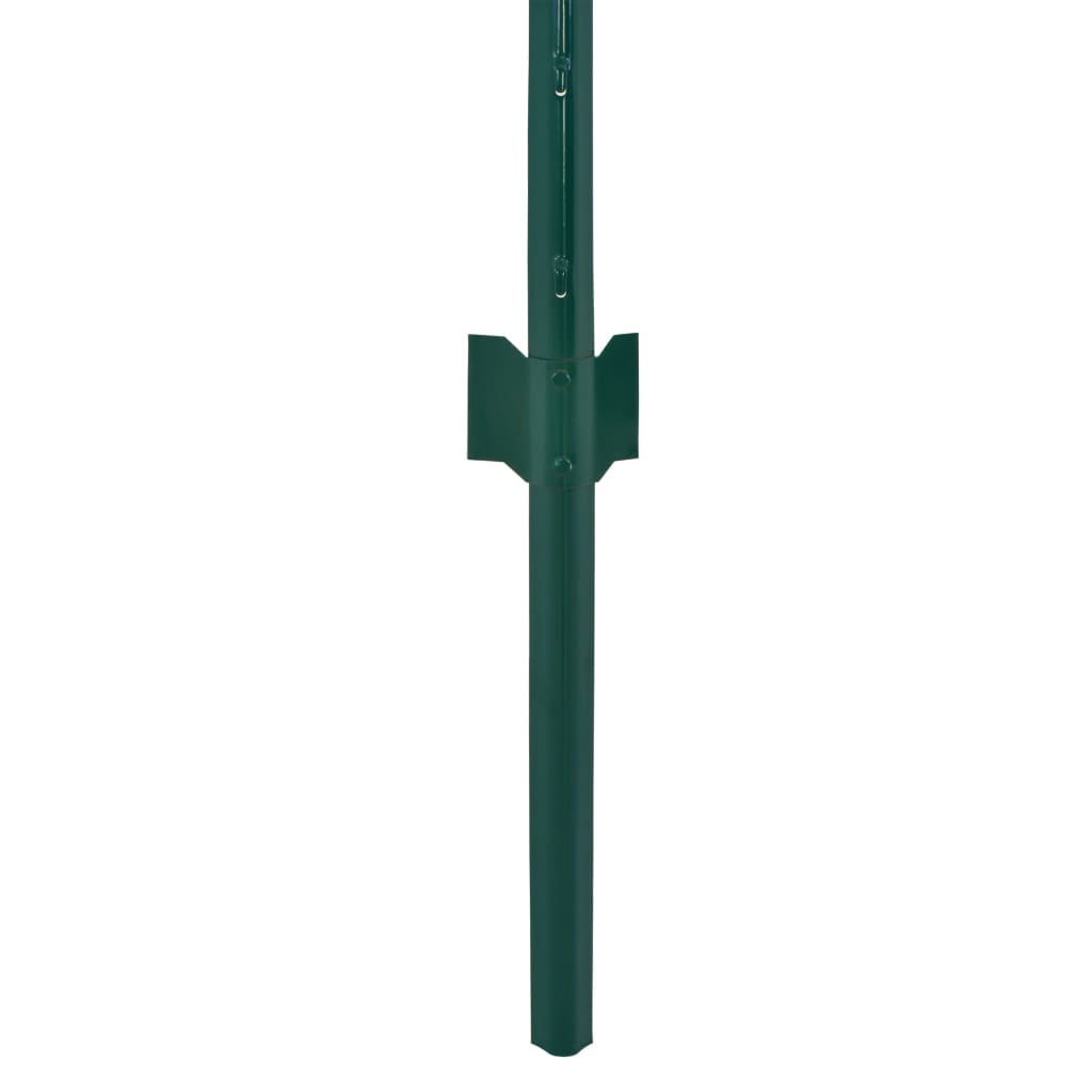 Draadgaashek Met Palen 25X0,75 M Staal Groen 50 mm 0.75 m