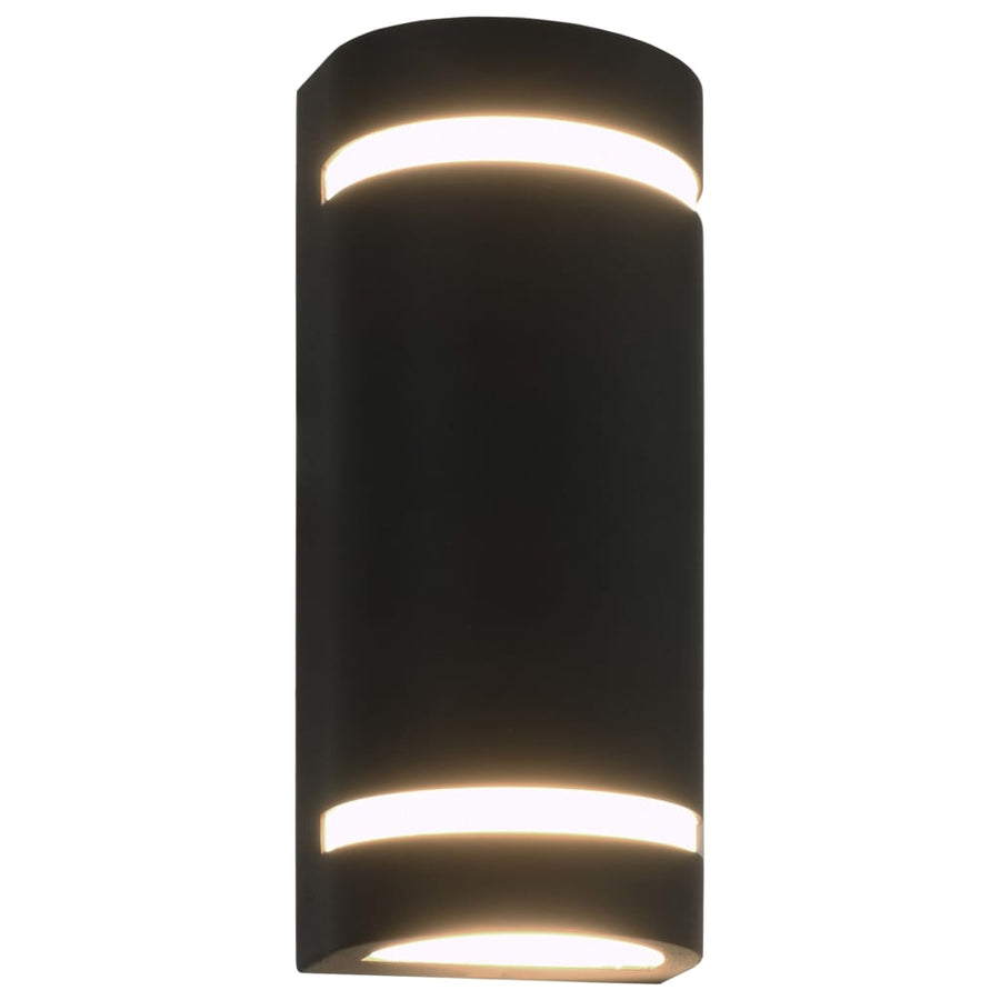 Buitenwandlampen 35 W Halfrond Zwart 2