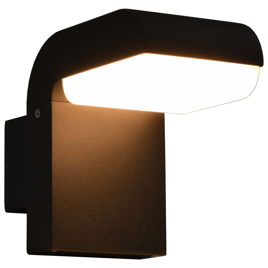 Led-Buitenwandlamp 9 W Ovaal Zwart