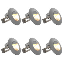 Led-Buitenwandlampen 6 St 5 W Rond Zilverkleurig