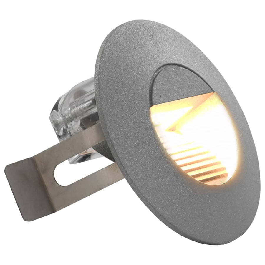 Led-Buitenwandlampen 6 St 5 W Rond Zilverkleurig