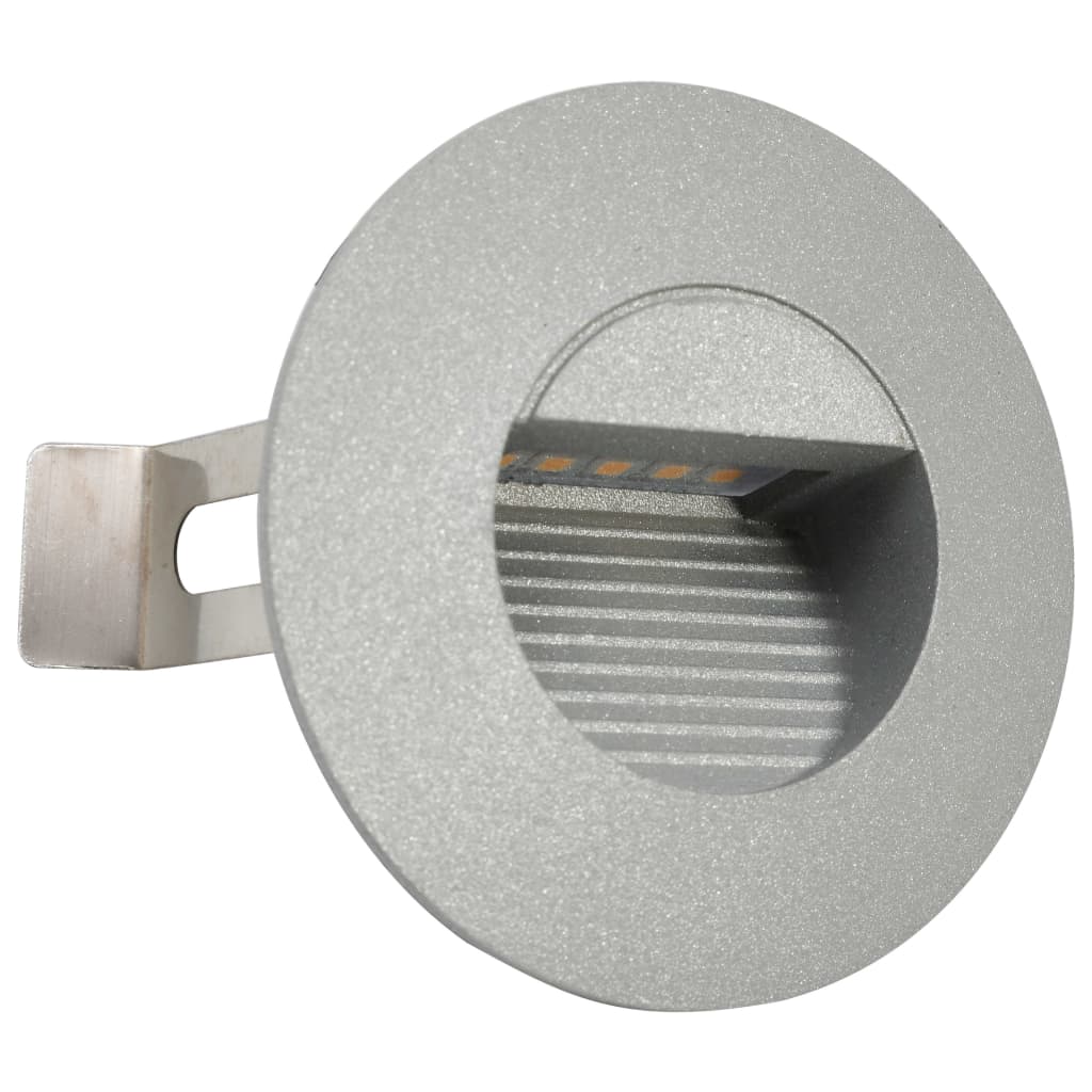 Led-Buitenwandlampen 6 St 5 W Rond Zilverkleurig