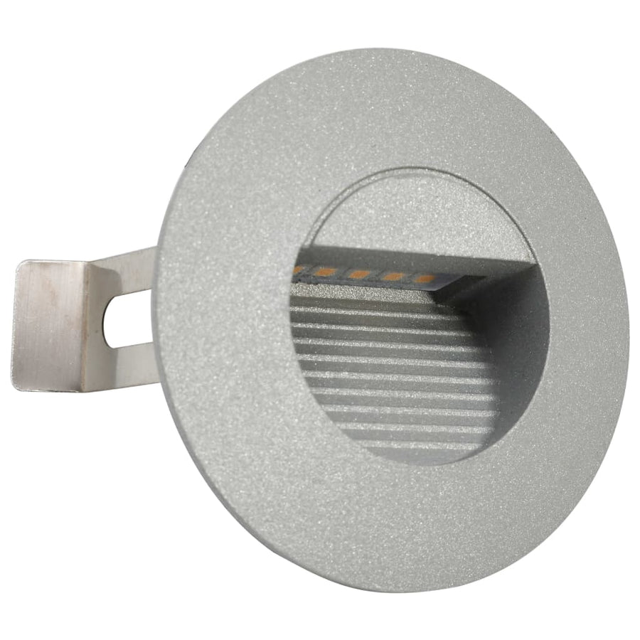 Led-Buitenwandlampen 6 St 5 W Rond Zilverkleurig