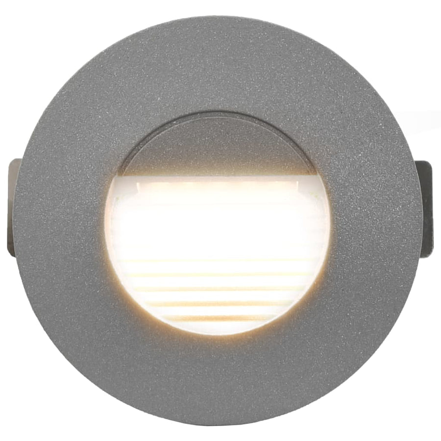 Led-Buitenwandlampen 6 St 5 W Rond Zilverkleurig
