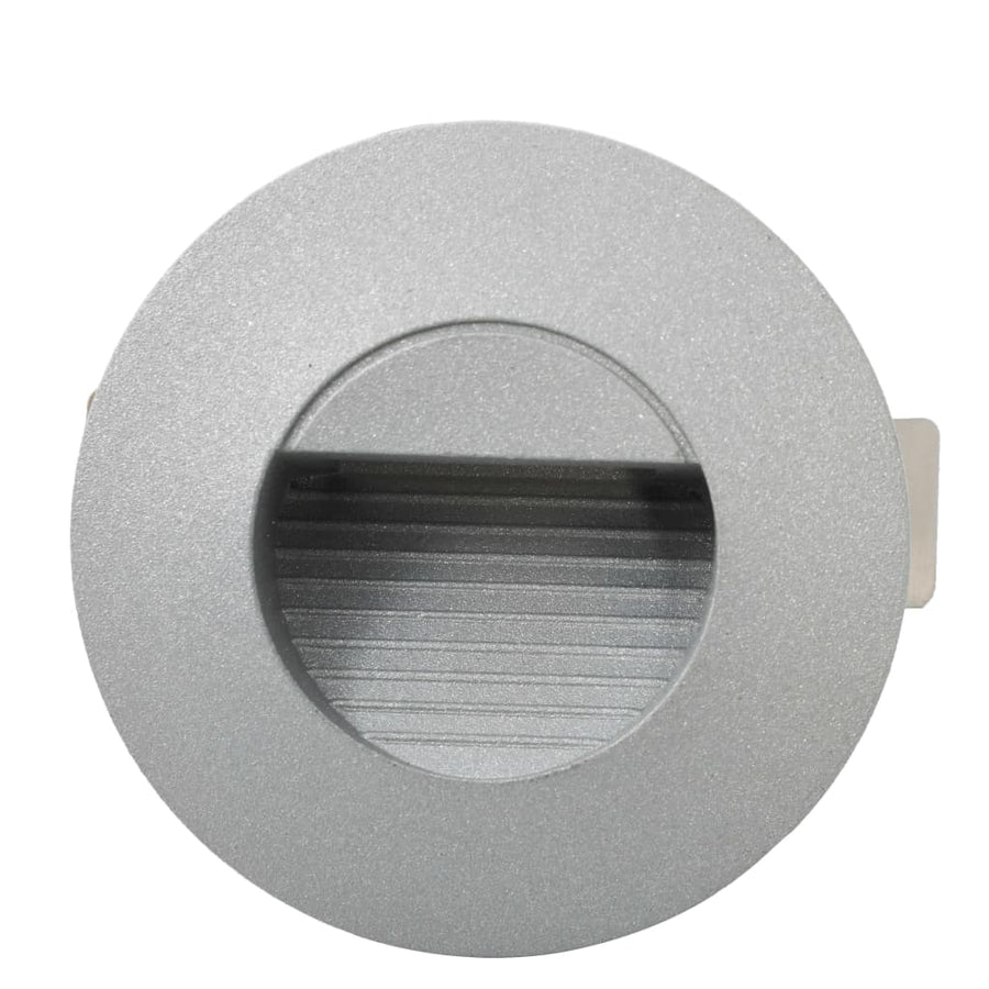Led-Buitenwandlampen 6 St 5 W Rond Zilverkleurig