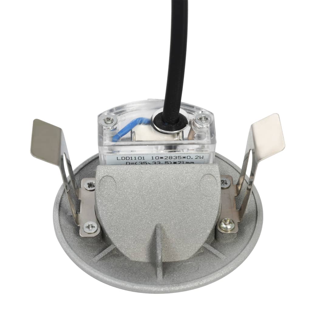 Led-Buitenwandlampen 6 St 5 W Rond Zilverkleurig