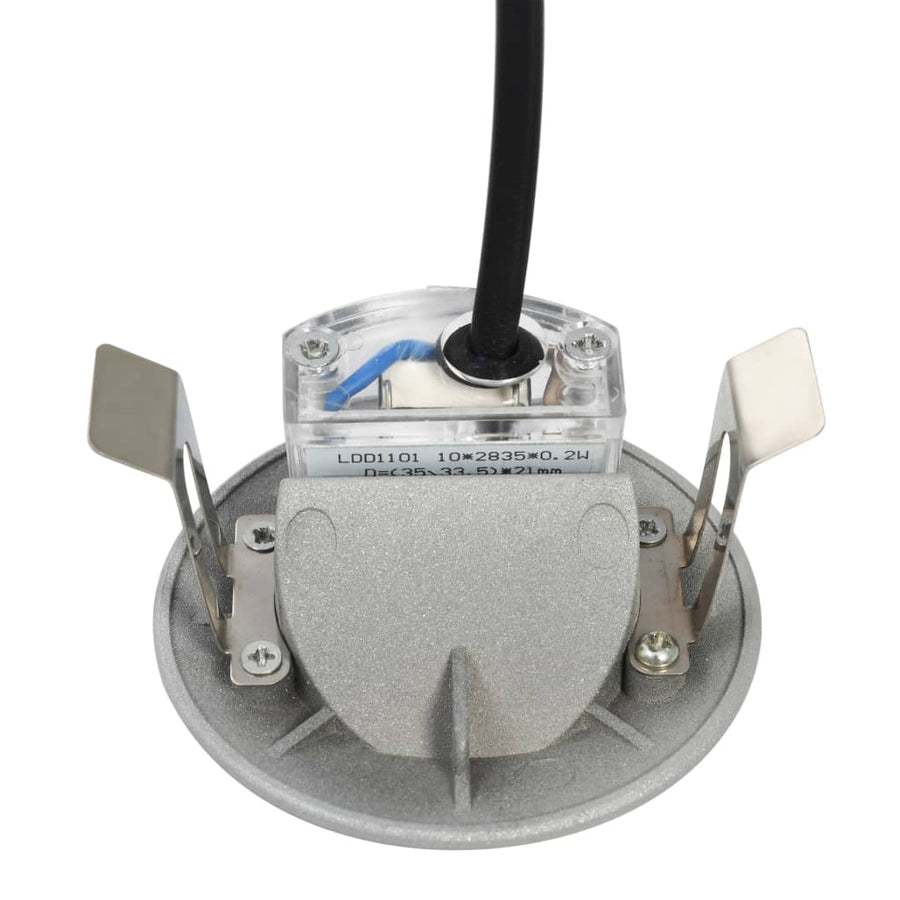 Led-Buitenwandlampen 6 St 5 W Rond Zilverkleurig
