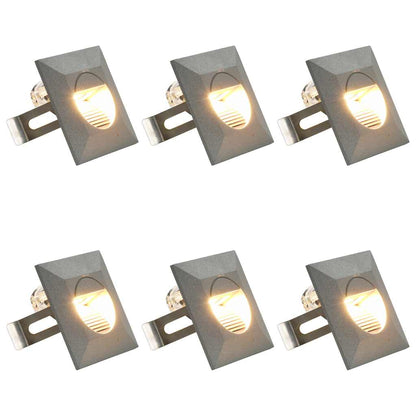 Led-Buitenwandlampen 2 W Zilverkleurig Vierkant