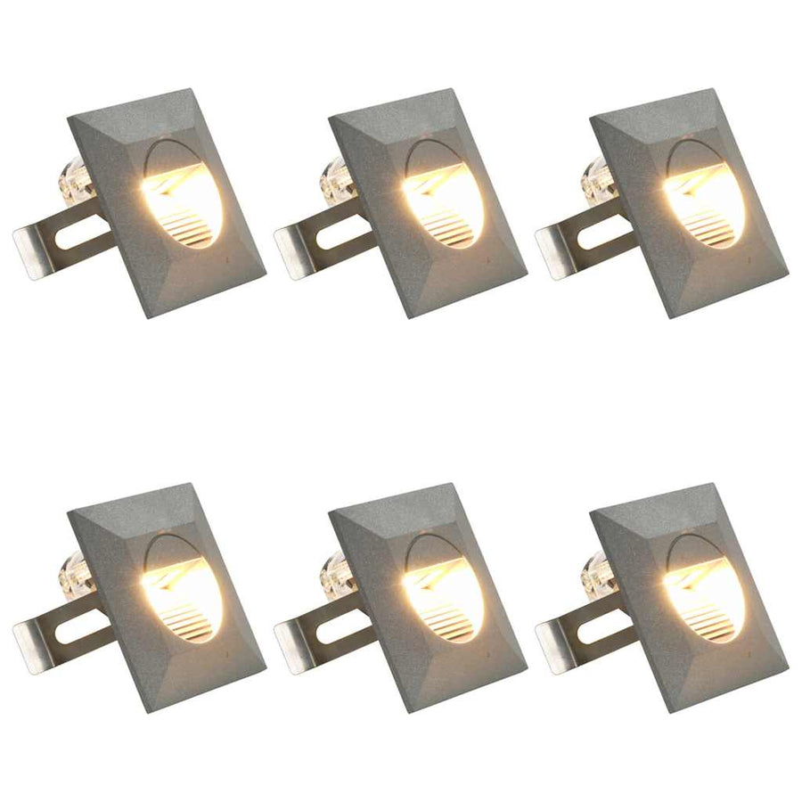 Led-Buitenwandlampen 2 W Zilverkleurig Vierkant