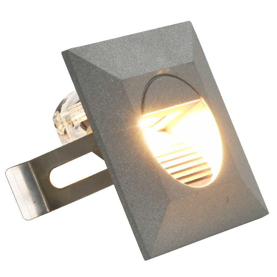 Led-Buitenwandlampen 2 W Zilverkleurig Vierkant