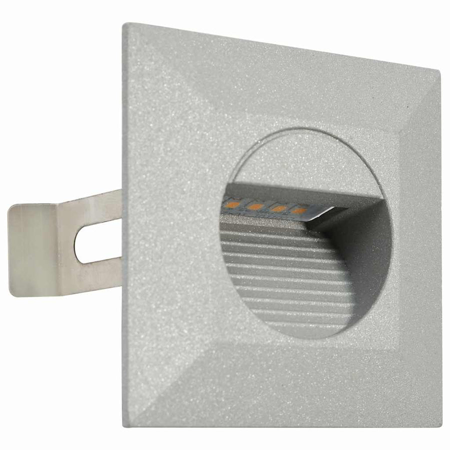 Led-Buitenwandlampen 2 W Zilverkleurig Vierkant
