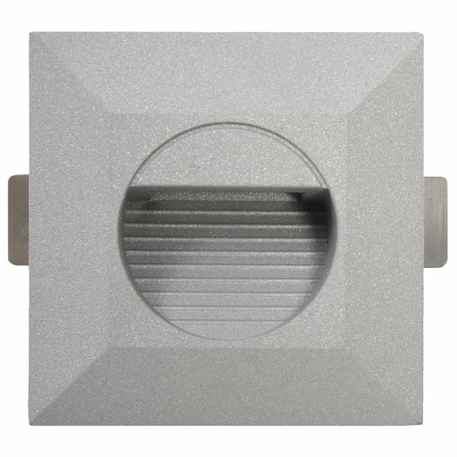 Led-Buitenwandlampen 2 W Zilverkleurig Vierkant