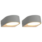 Buitenwandlamp rond 2 stuks 11W wit
