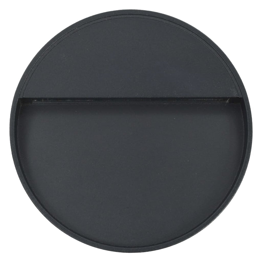 Led-Buitenwandlampen 3 W Zwart Rond