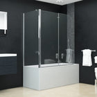 Shower folding screen 120x68x130 cm ESG