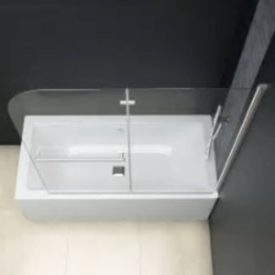Douchewand Inklapbaar 2 Panelen 95X140 Cm Esg