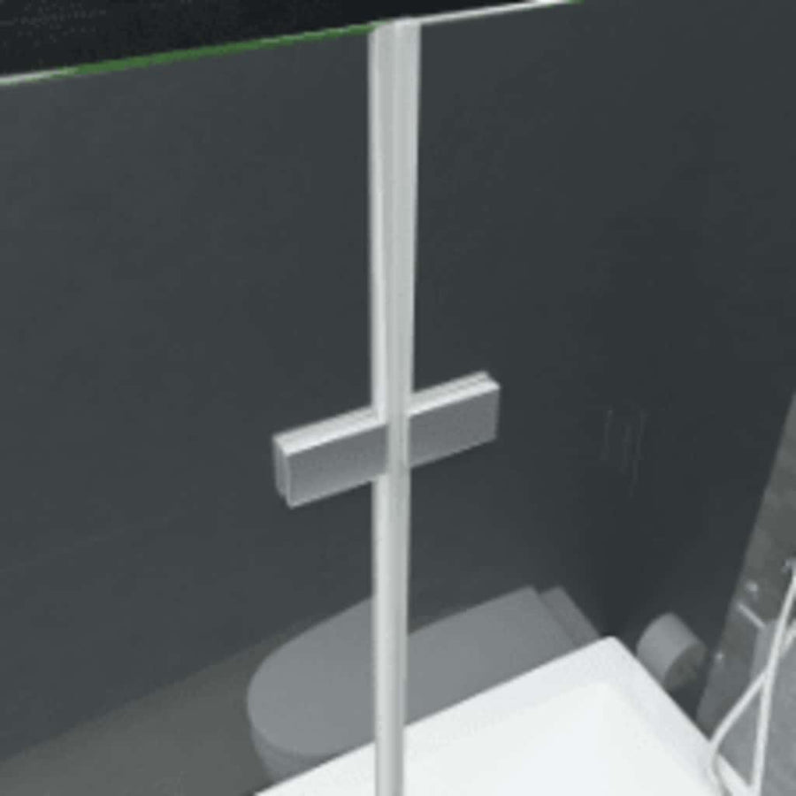 Douchewand Inklapbaar 2 Panelen 95X140 Cm Esg