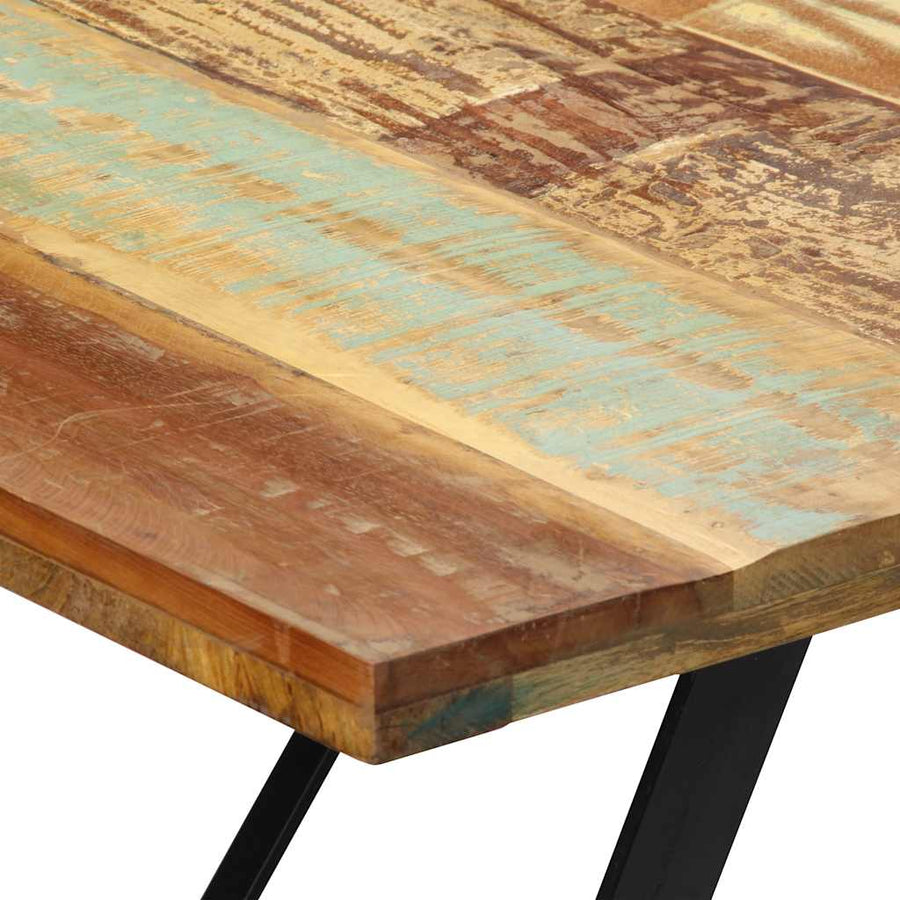 Eettafel 180x90x76 cm massief gerecycled hout