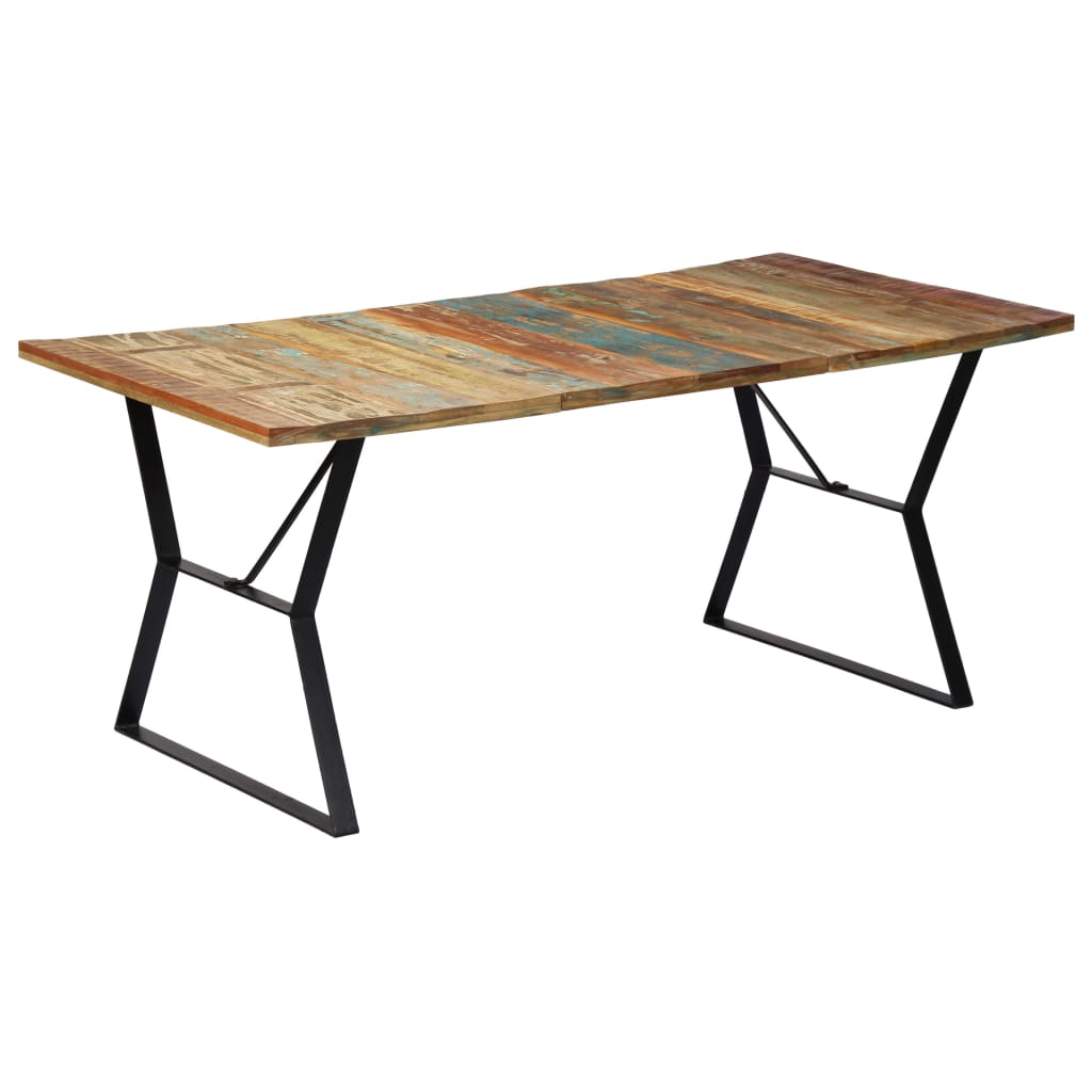 Eettafel 180x90x76 cm massief gerecycled hout