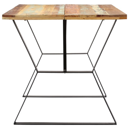Eettafel Massief Gerecycled Hout 140 x 80 x 76 cm Multikleur