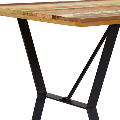 Eettafel Massief Gerecycled Hout 140 x 80 x 76 cm Multikleur