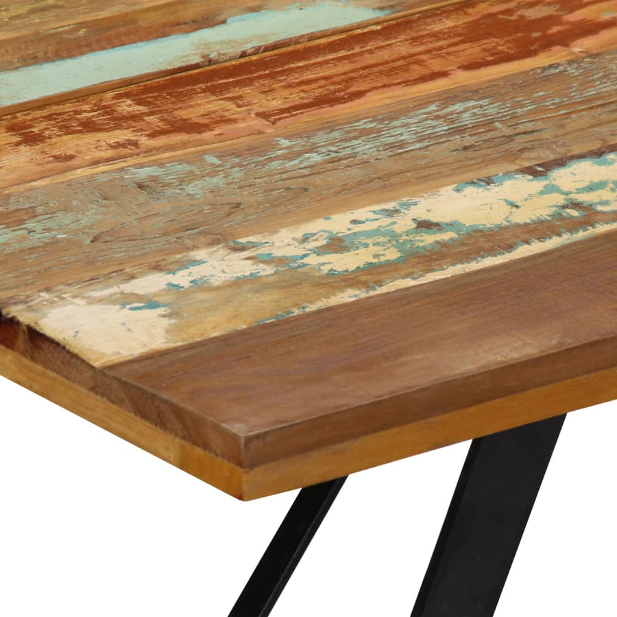 Eettafel 140x80x76 cm massief gerecycled hout