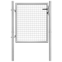 Poort 105X125 Cm Gegalvaniseerd Staal Zilverkleurig 105 x125 cm