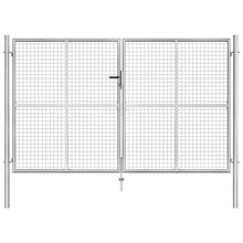 Poort 306X200 Cm Gegalvaniseerd Staal Zilverkleurig 300 x 150 cm