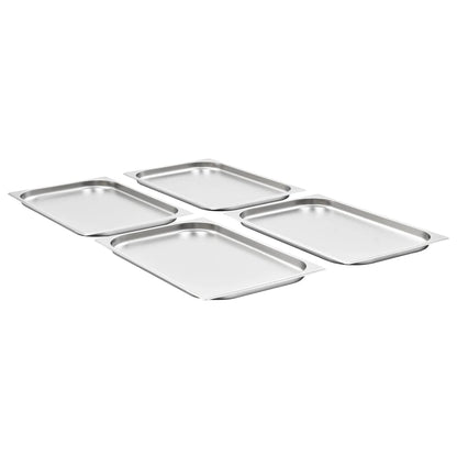 Gastronormbakken 4 St Gn 1/1 20 Mm Roestvrij Staal 530 x 325 x 20 mm