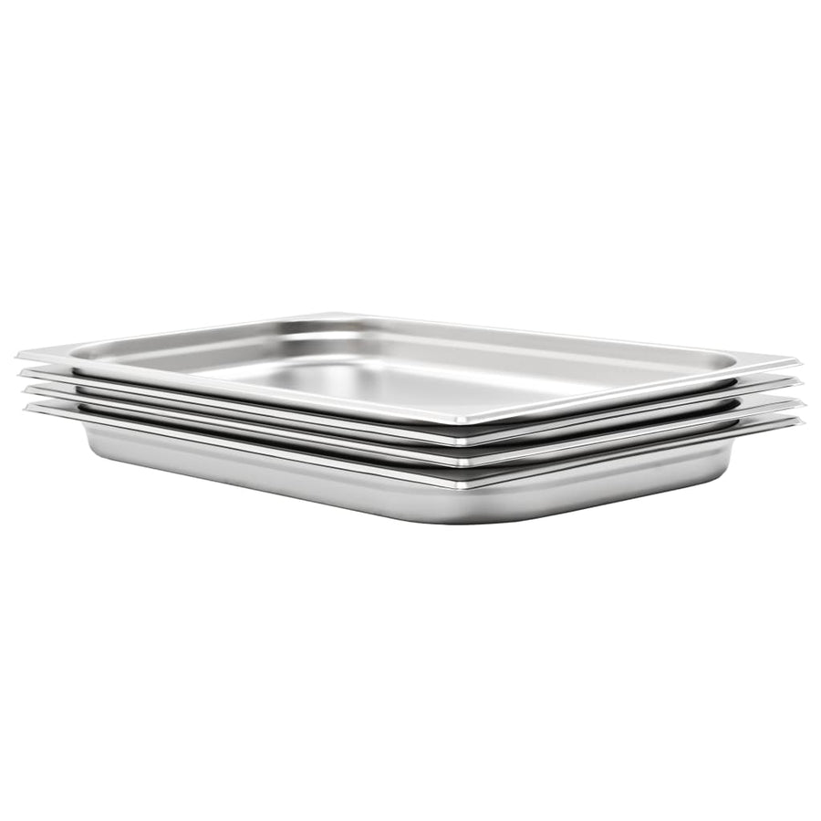 Gastronormbakken 4 St Gn 1/1 40 Mm Roestvrij Staal 530 x 325 x 40 mm